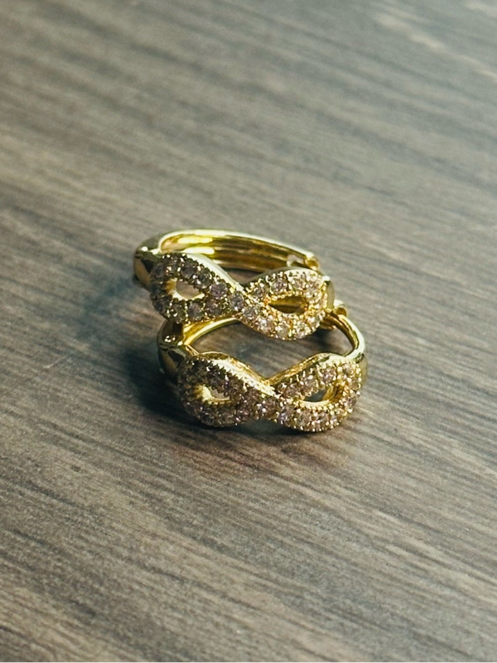 Pavé Infinity Symbol Huggies